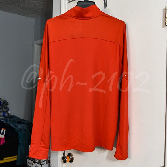 Nike Dri-FIT Men's 1/2-Zip Running Top‎ RED - Picture 3 of 8